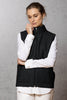 Black  Gillet / Weste ohne Arm Zipp