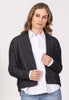 Charcoal  Bailey Cardigan / Kurze offene Strickjacke