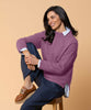 Mauve Aspen Sweater / Pullover Stehbund