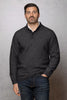 Charcoal  Vickers Half Button / Stehbundpullover Knopfleiste