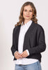 Charcoal  Bailey Cardigan / Kurze offene Strickjacke