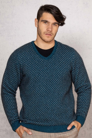 Tui.Shale  Birdseye Vee / Pullover V-Ausschnitt Merinowolle Possum (Opossum)