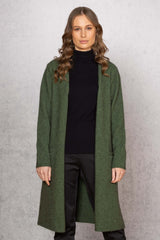 Longline Coat / Lange offene Strickjacke